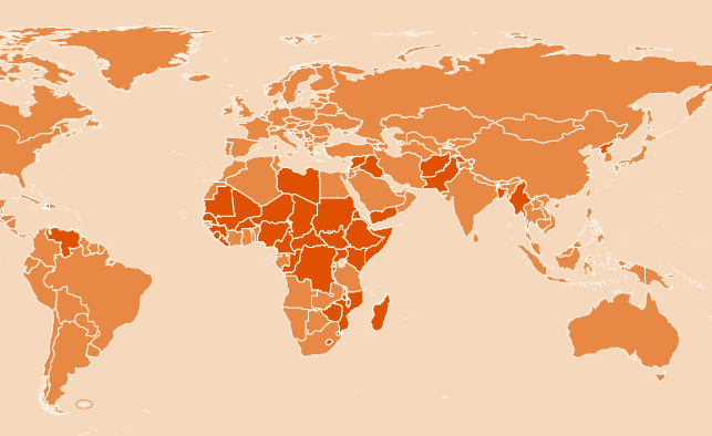 31 countries require food assistance