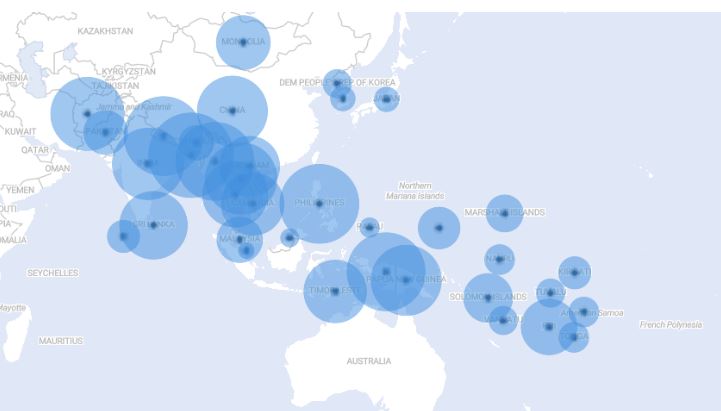 Humanitarian Advisors Corona Covid Responses in Asia Number of Implementations