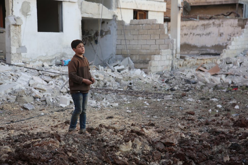 Palestinian child in Gaza Palestine humanitarian disaster